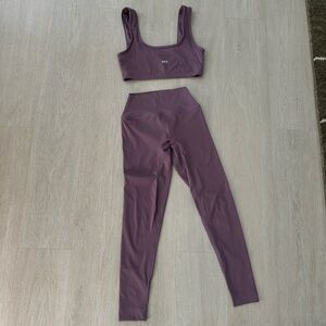SET Active Purple Sports Bra and Leggings Set